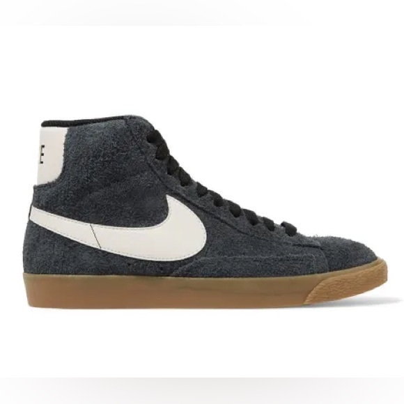 Nike Dark Gray High-Tops with White Swoosh Size 11